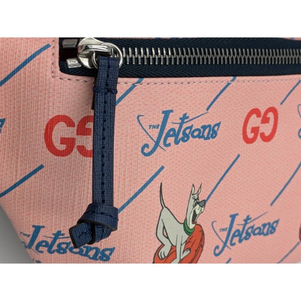 Gucci Kids' GG The Jetsons-print Supreme Canvas Belt Bag Pink Blue    50… - Picture 5 of 13